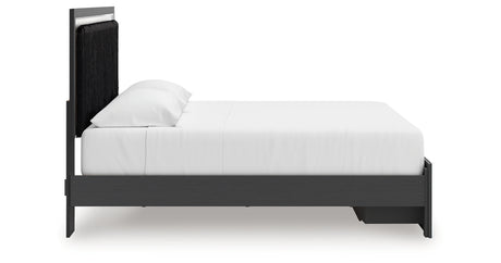 Zuraleus Black King Storage Bed, Dresser, Mirror, Chest and Nightstand from Ashley - Luna Furniture