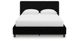 Zuraleus Black Queen Upholstered Bed from Ashley Furniture - Luna Furniture