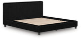 Zuraleus Black California King Upholstered Bed from Ashley Furniture - Luna Furniture