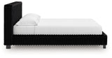 Zuraleus Black California King Upholstered Bed from Ashley Furniture - Luna Furniture