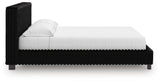 Zuraleus Black California King Upholstered Bed from Ashley Furniture - Luna Furniture