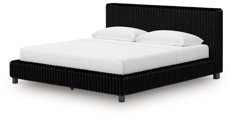 Zuraleus King Upholstered Bed, Dresser, Mirror and 2 Nightstands from Ashley - Luna Furniture