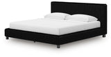 Zuraleus Black King Upholstered Bed, 2 Chests and 2 Nightstands from Ashley - Luna Furniture