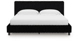 Zuraleus Black King Upholstered Bed from Ashley Furniture - Luna Furniture