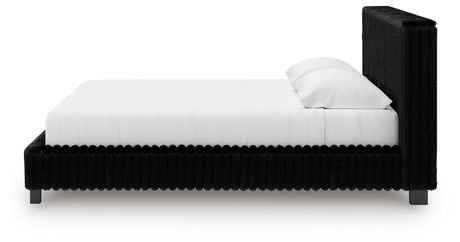 Zuraleus King Upholstered Bed, Dresser, Mirror and 2 Nightstands from Ashley - Luna Furniture