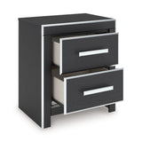 Zuraleus Black Upholstered Platform Bedroom Set from Ashley Furniture - Luna Furniture