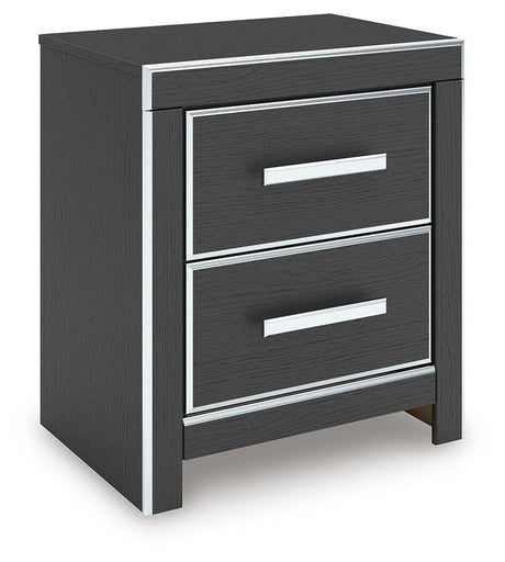 Zuraleus Black King Upholstered Bed, 2 Chests and 2 Nightstands from Ashley - Luna Furniture