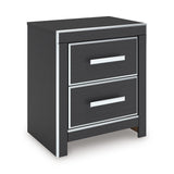 Zuraleus Black Upholstered Platform Bedroom Set from Ashley Furniture - Luna Furniture
