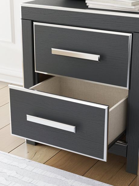 Zuraleus Black King Storage Bed, Dresser, Mirror, Chest and Nightstand from Ashley - Luna Furniture