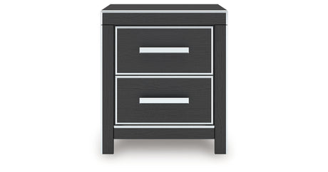 Zuraleus Black Nightstand from Ashley - Luna Furniture