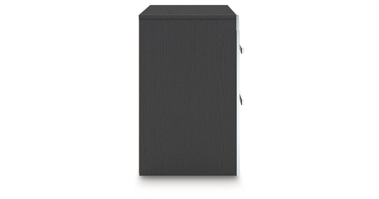 Zuraleus Black Nightstand from Ashley Furniture - Luna Furniture