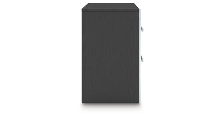 Zuraleus Black Nightstand from Ashley - Luna Furniture