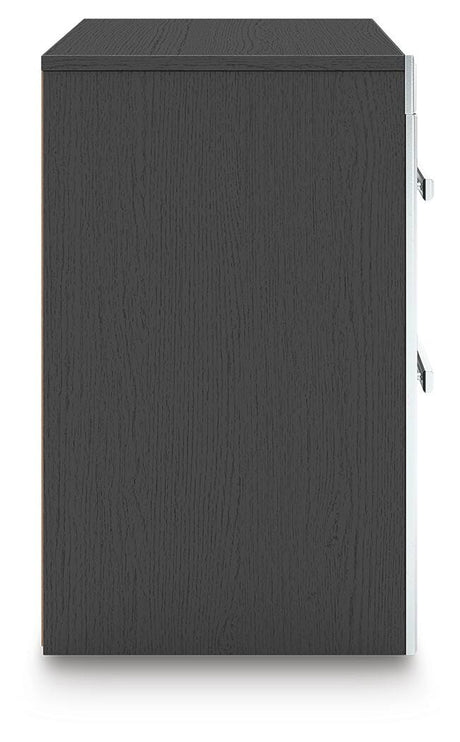 Zuraleus Black King Storage Bed, Dresser, Mirror, Chest and Nightstand from Ashley - Luna Furniture