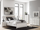 Zuraleus White Upholstered Panel Bedroom Set from Ashley Furniture - Luna Furniture