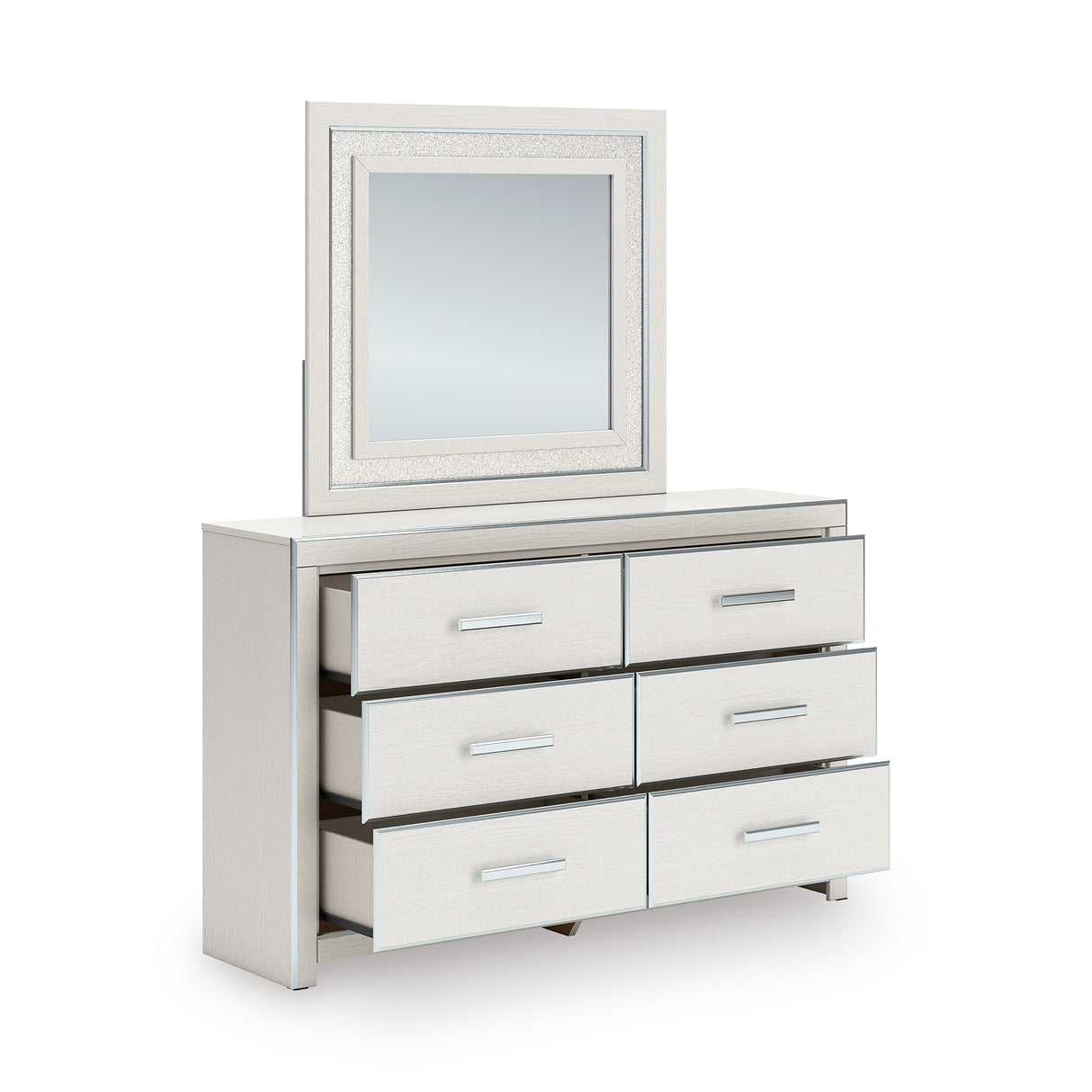 Zuraleus White Upholstered Storage Panel Bedroom Set with 2 Footboard Drawers from Ashley Furniture - Luna Furniture