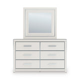 Zuraleus White Upholstered Storage Panel Bedroom Set with 2 Footboard Drawers from Ashley Furniture - Luna Furniture