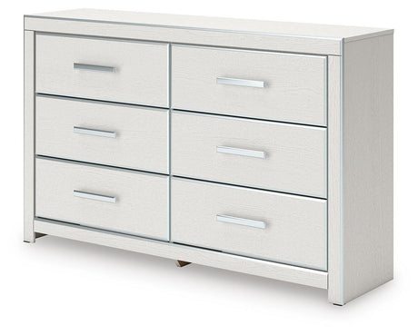 Zuraleus White Queen Upholstered Bed with Dresser from Ashley - Luna Furniture