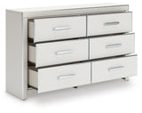 Zuraleus White King Upholstered Panel Storage Bed with Dresser and Nightstand from Ashley - Luna Furniture