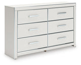 Zuraleus White King Upholstered Panel Storage Bed with Dresser and Nightstand from Ashley - Luna Furniture