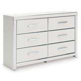 Zuraleus White Upholstered Storage Panel Bedroom Set with 2 Footboard Drawers from Ashley Furniture - Luna Furniture