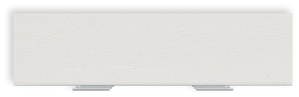 Zuraleus White Queen Upholstered Panel Bed with Dresser and Nightstand from Ashley - Luna Furniture