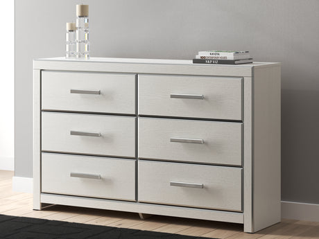 Zuraleus White Queen Upholstered Bed with Dresser from Ashley - Luna Furniture