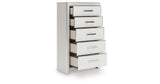 Zuraleus White Queen Upholstered Panel Bed with Mirrored Dresser and Nightstand from Ashley - Luna Furniture