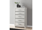 Zuraleus White Queen Upholstered Panel Bed with Mirrored Dresser and Nightstand from Ashley - Luna Furniture