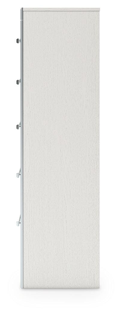 Zuraleus White Queen Upholstered Panel Storage Bed with Dresser and Chest from Ashley - Luna Furniture