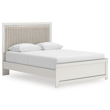 Zuraleus White Upholstered Platform Bedroom Set from Ashley Furniture - Luna Furniture