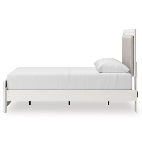 Zuraleus White Upholstered Platform Bedroom Set from Ashley Furniture - Luna Furniture