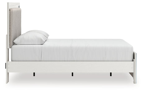 Zuraleus White Queen Upholstered Platform Bed from Ashley Furniture - Luna Furniture
