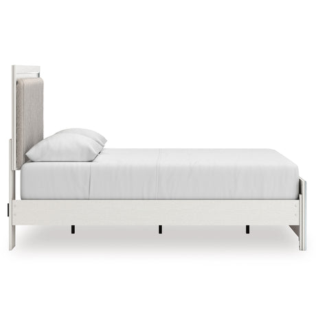 Zuraleus White Upholstered Platform Bedroom Set from Ashley Furniture - Luna Furniture