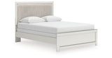 Zuraleus White Queen Upholstered Panel Bed with Dresser and Chest from Ashley - Luna Furniture