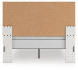 Zuraleus White Queen Upholstered Panel Bed with Dresser and Chest from Ashley - Luna Furniture