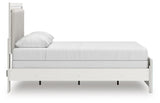 Zuraleus White Queen Upholstered Panel Bed with Dresser and Nightstand from Ashley - Luna Furniture
