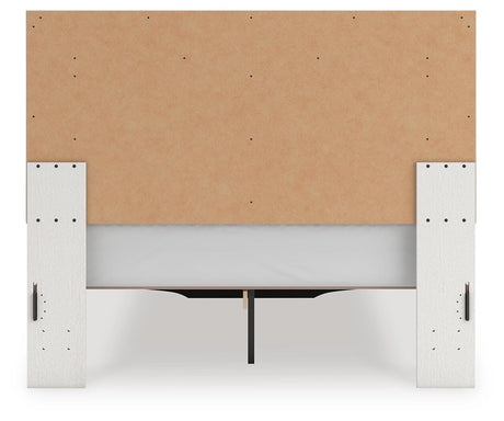 Zuraleus White Queen Upholstered Panel Storage Bed with Chest and Nightstand from Ashley - Luna Furniture