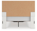 Zuraleus White Queen Upholstered Panel Storage Bed with Dresser and Chest from Ashley - Luna Furniture