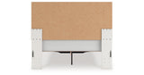 Zuraleus White Queen Upholstered Panel Storage Bed with Dresser and Chest from Ashley - Luna Furniture