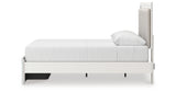 Zuraleus White Queen Upholstered Panel Storage Bed with Dresser and Chest from Ashley - Luna Furniture