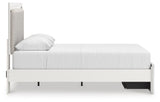 Zuraleus White Queen Upholstered Panel Storage Bed with Dresser and Chest from Ashley - Luna Furniture