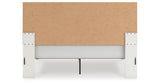 Zuraleus White King Upholstered Platform Bed from Ashley Furniture - Luna Furniture