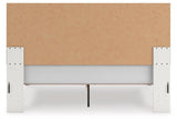 Zuraleus White King Upholstered Panel Bed with Mirrored Dresser, Chest and Nightstand from Ashley - Luna Furniture