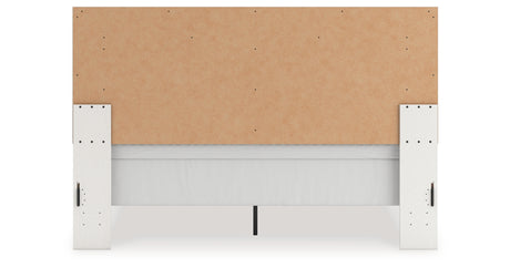 Zuraleus White King Upholstered Panel Bed with Dresser and Chest from Ashley - Luna Furniture