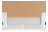 Zuraleus White King Upholstered Panel Bed with Chest and Nightstand from Ashley Furniture - Luna Furniture