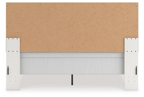 Zuraleus White King Upholstered Panel Bed with Mirrored Dresser and Nightstand from Ashley - Luna Furniture
