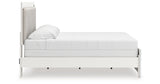 Zuraleus White King Upholstered Panel Bed with Dresser and Nightstand from Ashley Furniture - Luna Furniture