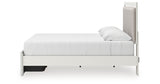 Zuraleus White King Upholstered Panel Storage Bed with Dresser and Nightstand from Ashley - Luna Furniture