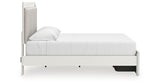Zuraleus White King Upholstered Panel Storage Bed with Dresser and Nightstand from Ashley - Luna Furniture