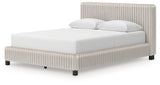 Zuraleus White Queen Upholstered Bed from Ashley Furniture - Luna Furniture